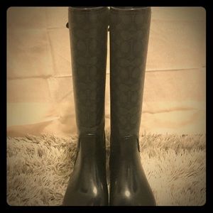 Coach Rain Boots Women US Size 9.5
